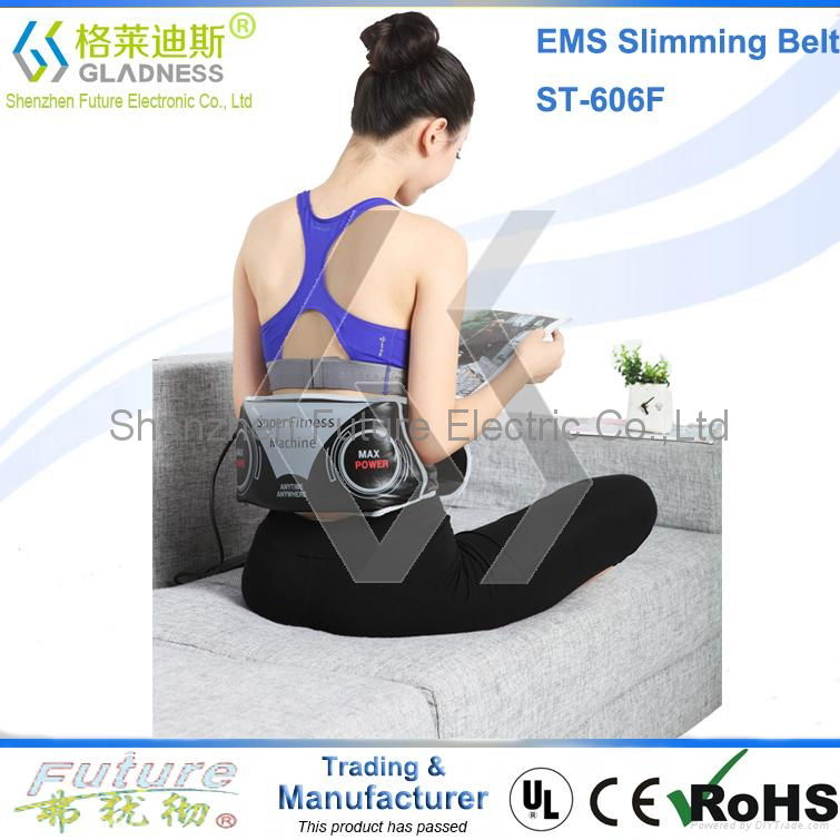 Gladness Patent electric EMS lose weight belly slimming belt  4