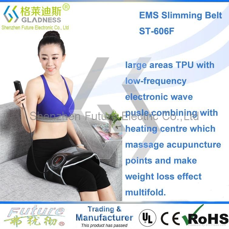 Gladness Patent electric EMS lose weight belly slimming belt  5