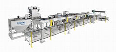 Fully automatic vehicle glass cutting-breaking-edging-drilling automatic line mc