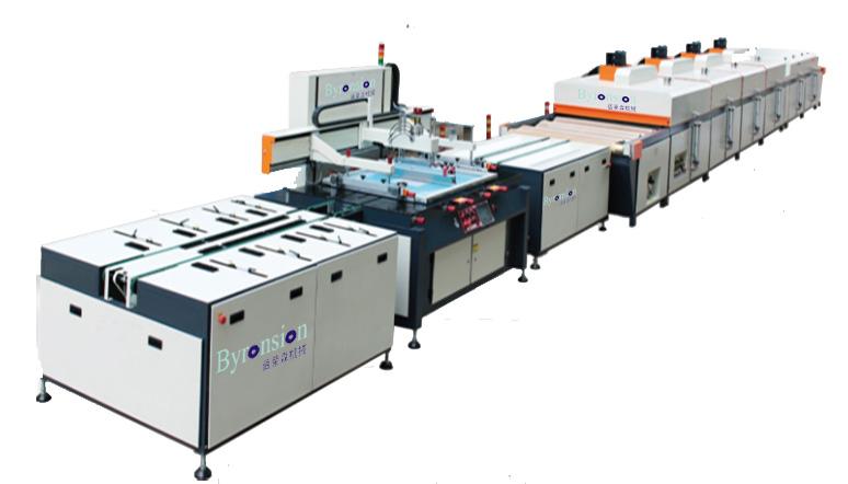 Automatic home appliance glass screen printing line 