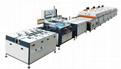 White glass screen printing line