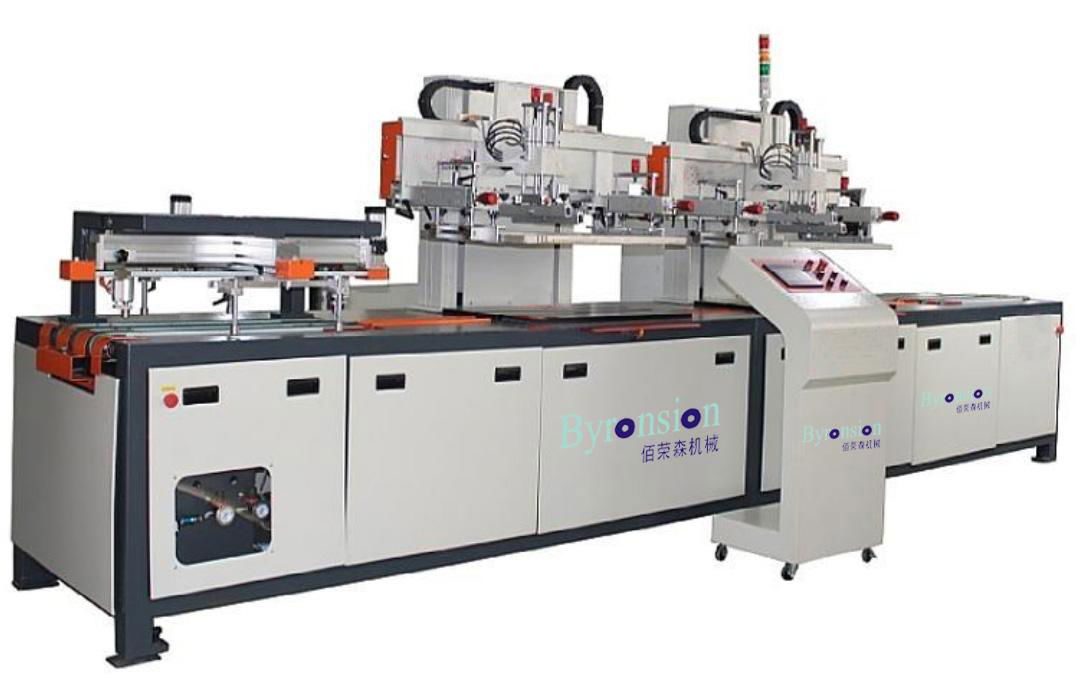 Small glass screen printing machine