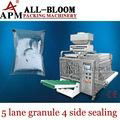 Multi lane silica gel filling and packing machine