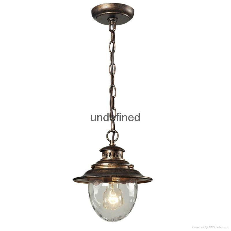 European IP44 unique bronze industrial pendant light