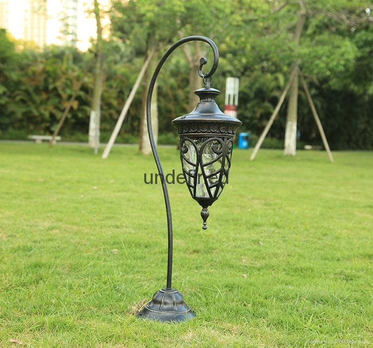 Elegant appearance no wire outdoor stand post light for garden