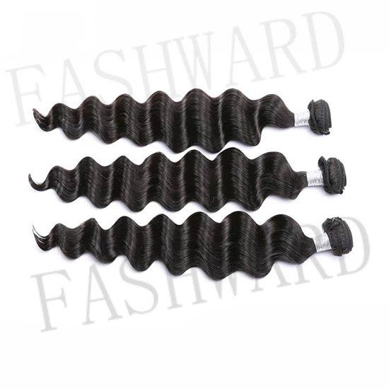 Human hair Extension hair weft in loose wave texture different colour 2
