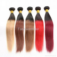 unprocessed top quality full cuticle brazilian human hair extensions straight 