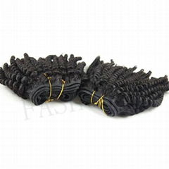 Factory Price Supply Mongolian Aunty Funmi Hair Bouncy Curls hair extension
