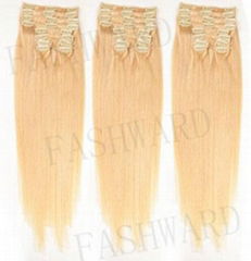 clip in hair extension 100% remy virgin human hair wholesale in stocks