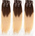 wholesale full cuticle 200g 8a grade 100% human hair extension remy virgin hair 1