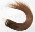 Economical colors 100% human hair micro ring loop extension remy virgin hair