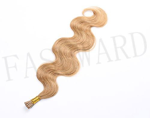 Premium grade Double Drawn Remy prebonded keratin i tip hair extension