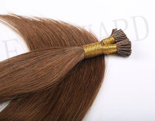 Premium grade Double Drawn Remy prebonded keratin i tip hair extension 3