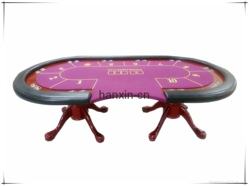Custom design casino first grade round poker table 2
