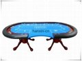 Custom design casino first grade round poker table 3