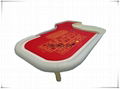 Wooden Roulette Table Red for casino use 1