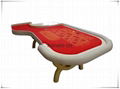 Wooden Roulette Table Red for casino use 3