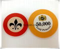 1/Single color ABS Roulette poker chips 4