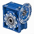 NMRV050 blue and silver color worm geared motor equipments 4