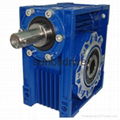 NRV050 input shaft worm gearbox by silver and blue color 1