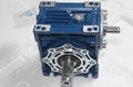 Worm gearbox geared motor with input shaft and output shaft  1