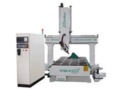 4 axis swing head CNC Router with linear auto tool changer