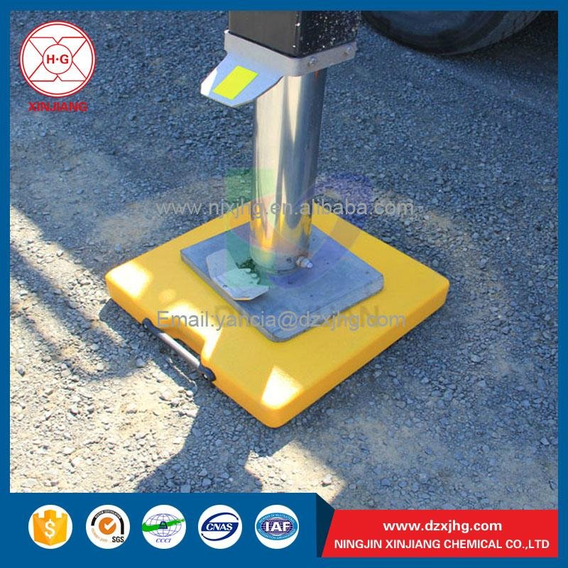 Customized impact resistance uhmwpe crane outrigger foot 4