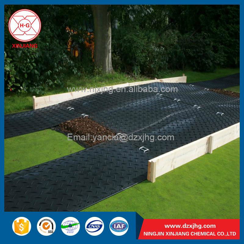 Non-slip HDPE excavator road mat 4