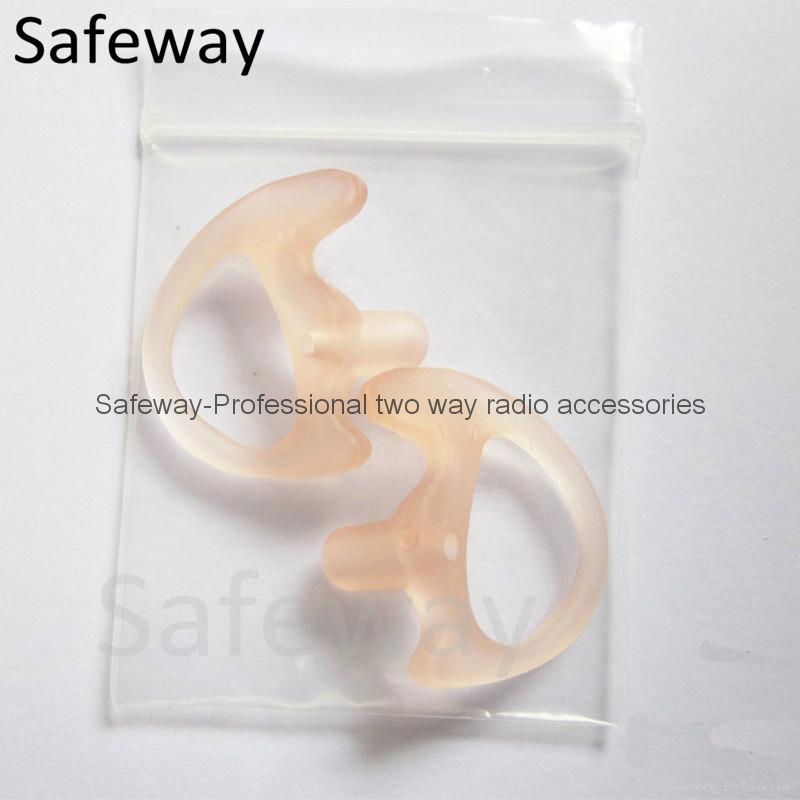 ear mould silicone Earmold earbud for Motorola two way radio earpiece 4