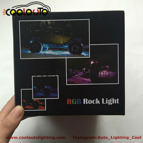 DC12V App control IP67 RGB color 8 pods led rock light/offroad led ligh 3