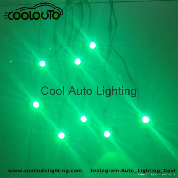 DC12V App control IP67 RGB color 8 pods led rock light/offroad led ligh 5