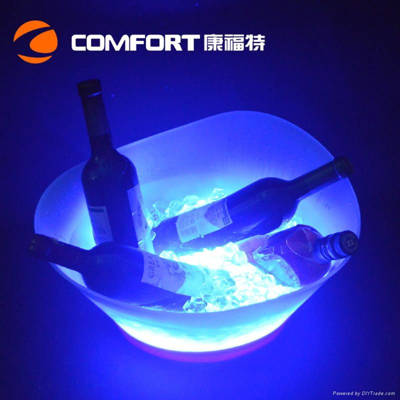 12L Plastic led illuminated wine ice bucket 5