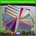 holographic metallized paper for label