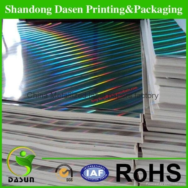holographic metallized paper for label printing  2