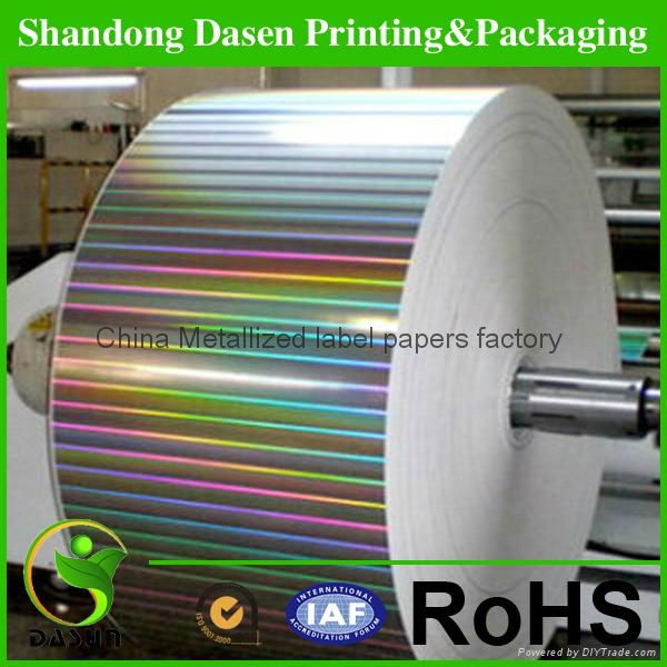 holographic metallized paper for label printing  3