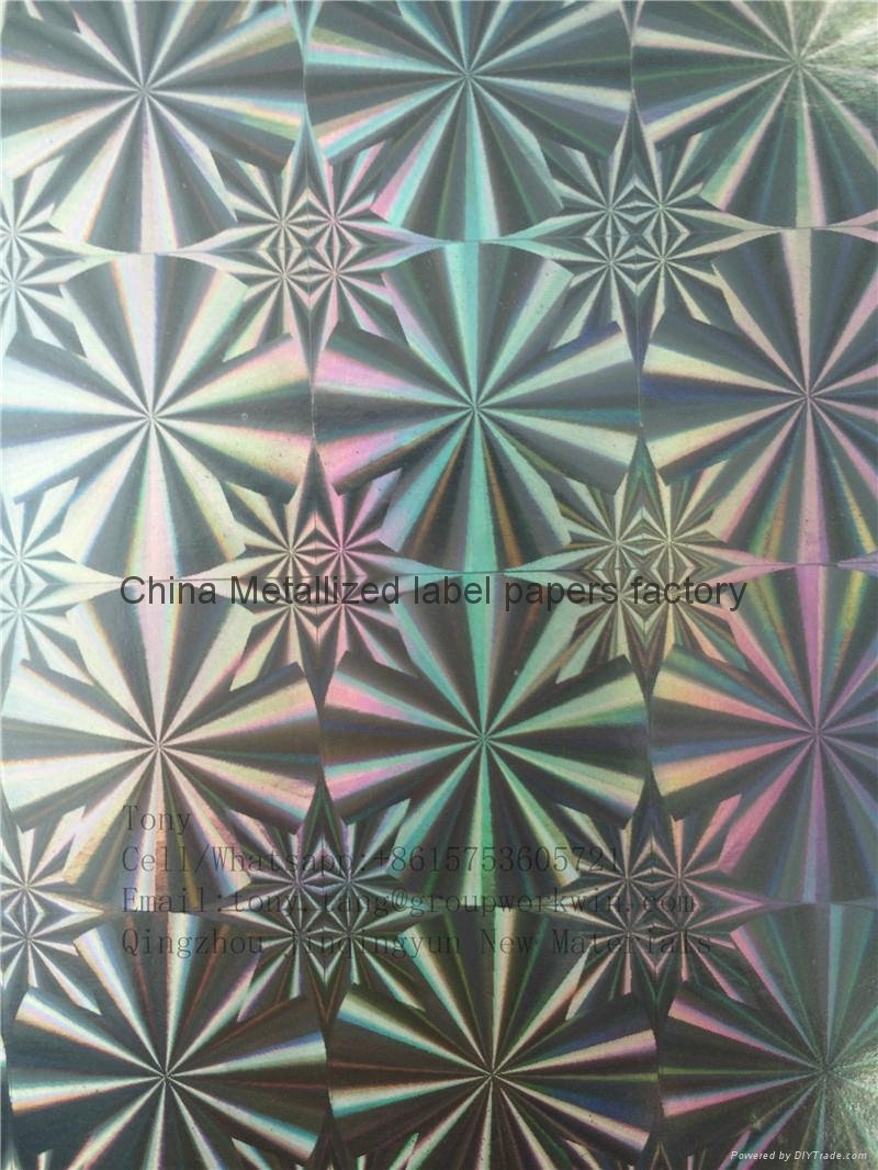 holographic metallized paper for label printing  5