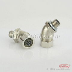 Nickel Plated Brass 45d Angle Liquid-tight Conduit Fittings from Driflex