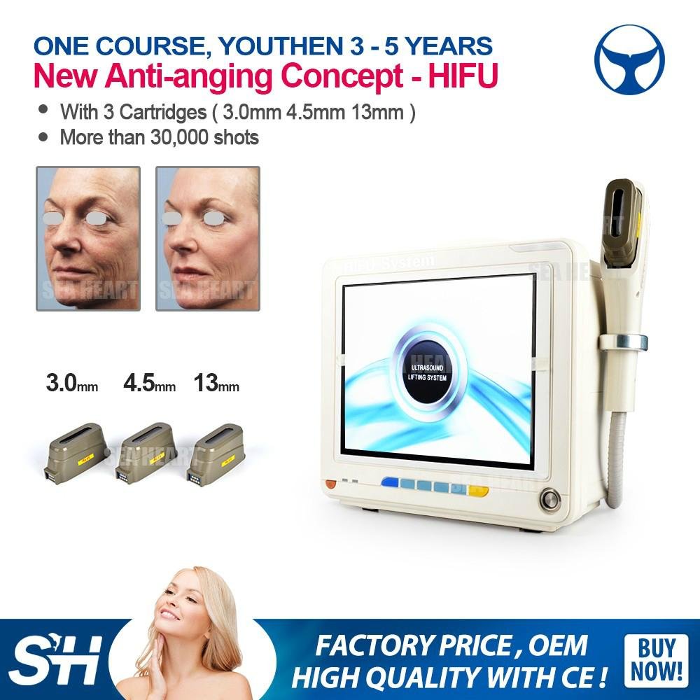 beauty salon use portable hifu ultrasound high frequency machine