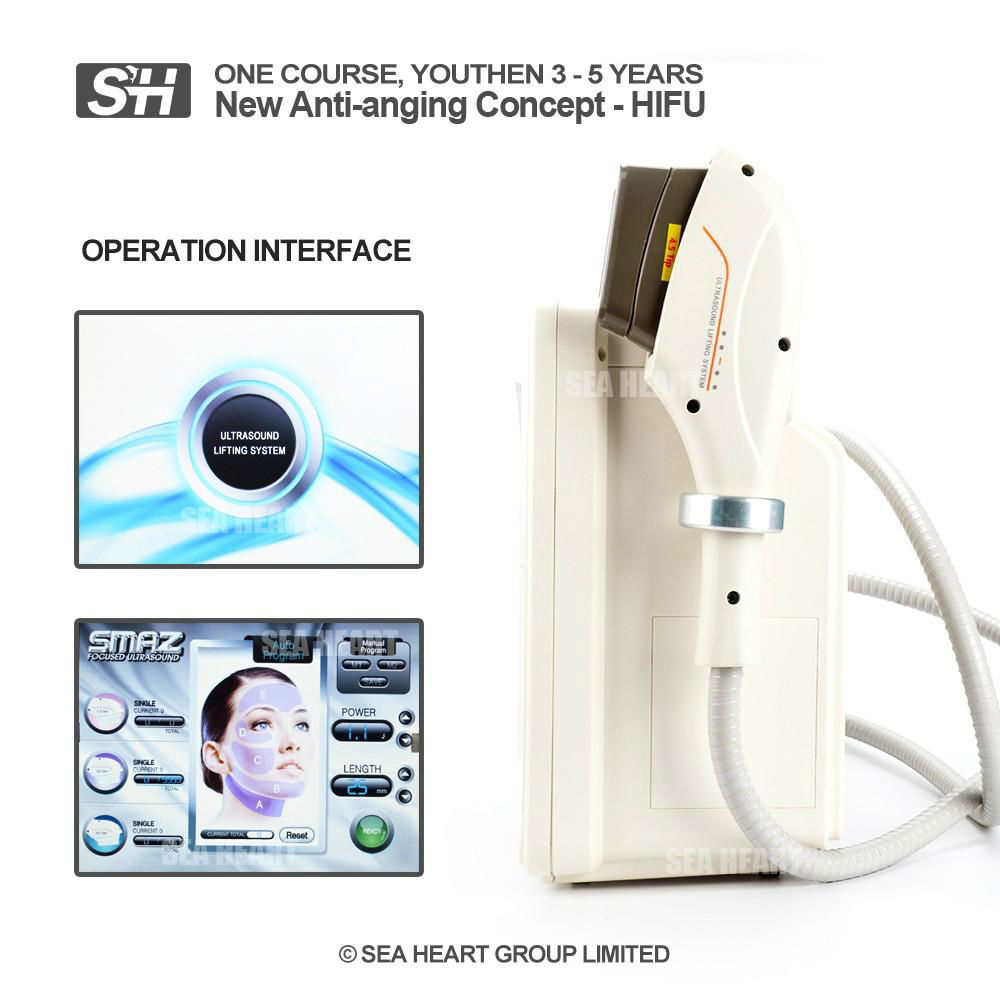 beauty salon use portable hifu ultrasound high frequency machine SH