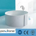  100% pure acrylic seamless solid surface bathtub 4