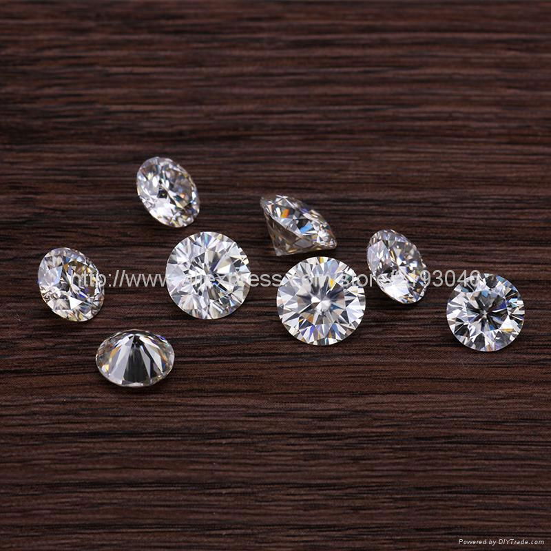 5.0mm 0.5 carat moissanite loose stone 3