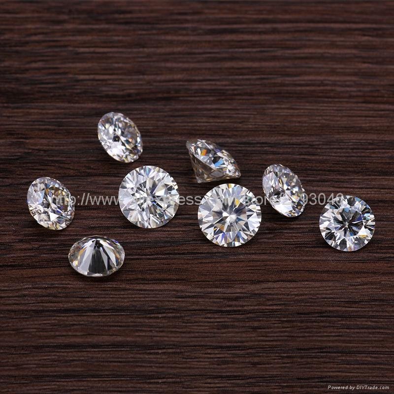 6.5mm 1.0 carat round moissanite loose gemstones 2