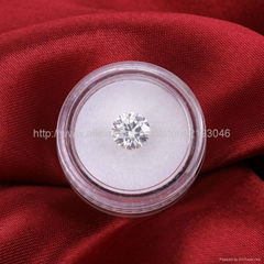 8.0mm 2.0 carat moissanite loose gemstone