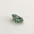 6.5mm 1.0 carat moissanite loose gemstones light green 2