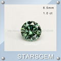 6.5mm 1.0 carat moissanite loose