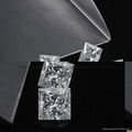 6.5mm princess cut moissanite loose stones 3