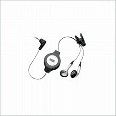 2013New product retractable earphones with mic for iphone