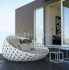 Poly Rattan Sunbed