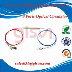 GLSUN 3 ports Polarization Insensitive fiber Optic Circulator