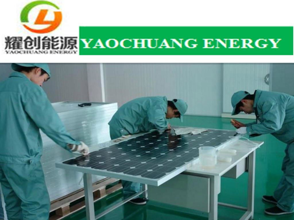 2016 high efficienty factory price monocrystalline 100w solar panel 